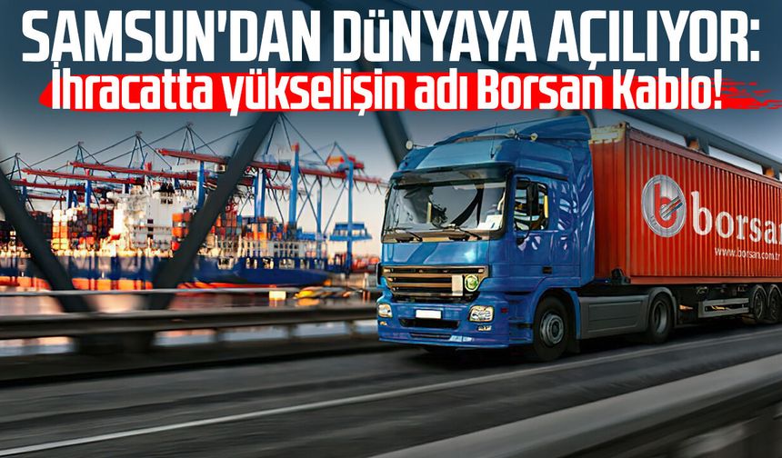 Samsun'dan dünyaya açılıyor: İhracatta yükselişin adı Borsan Kablo!