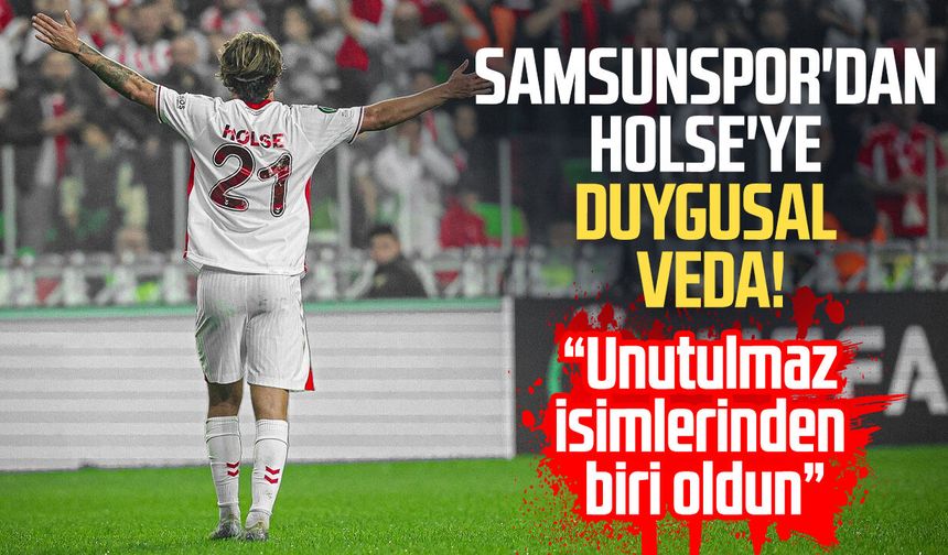 Samsunspor'dan Carlo Holse'ye duygusal veda!