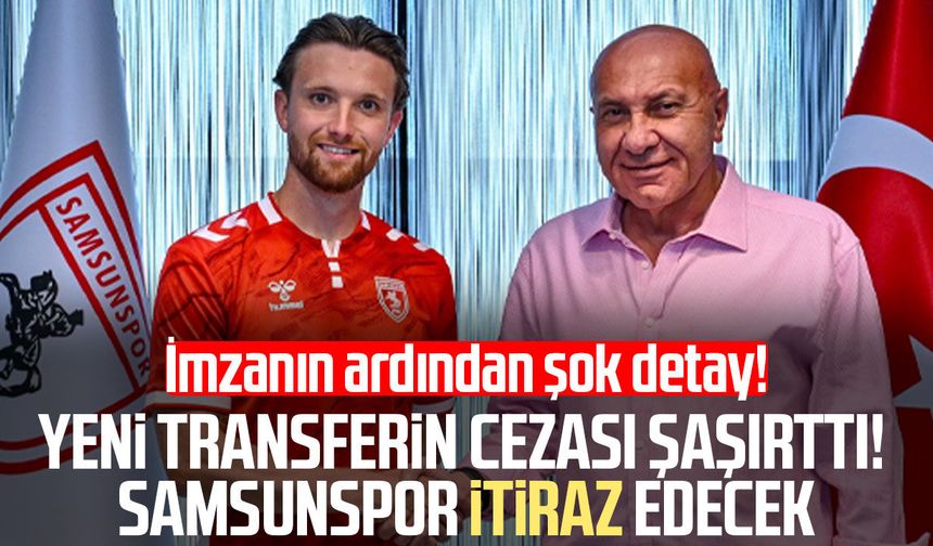 Samsunspor'un yeni transferi Elliot Watt cezasıyla geldi