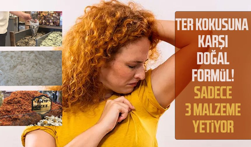 Ter kokusuna karşı doğal formül! Sadece 3 malzeme yetiyor