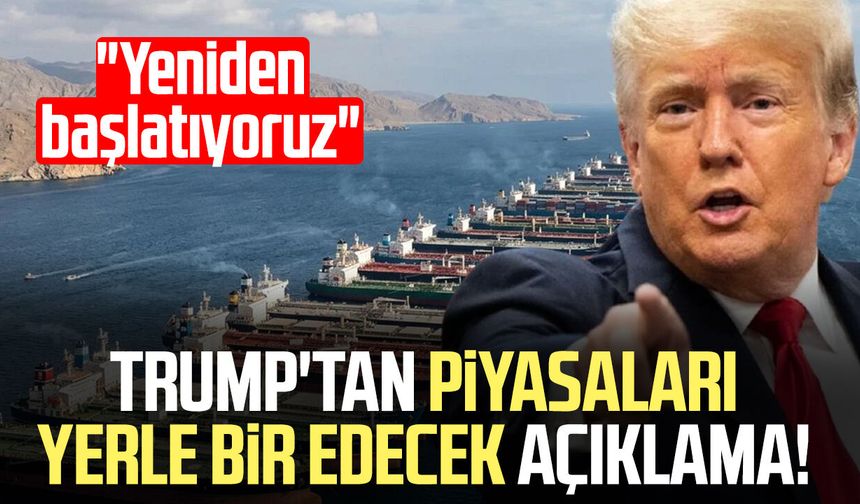 Trump'tan piyasaları yerle bir edecek açıklama! "Yeniden başlatıyoruz"