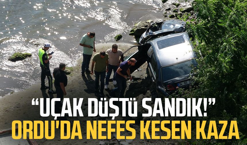 "Uçak düştü sandık!" Ordu'da nefes kesen kaza