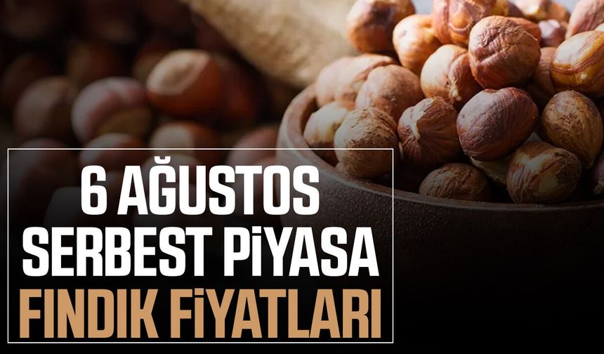 Fındık piyasasında son durum! 6 Ağustos fiyatları