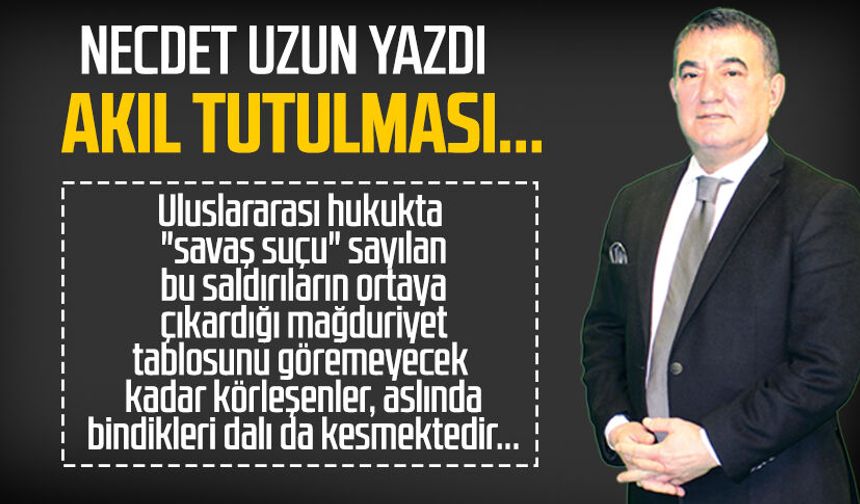 Necdet Uzun yazdı: Akıl tutulması...