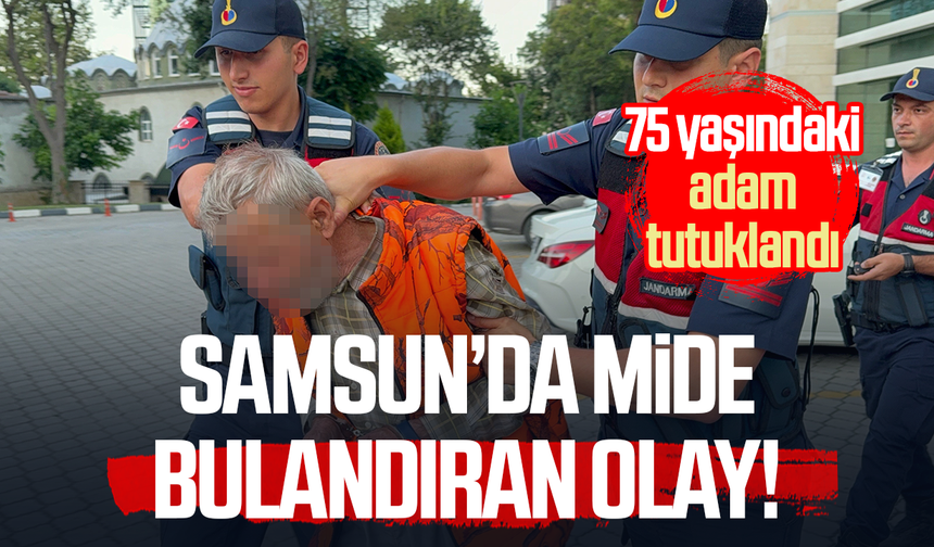 Samsun’da mide bulandıran olay! 75 yaşındaki şahıs tutuklandı