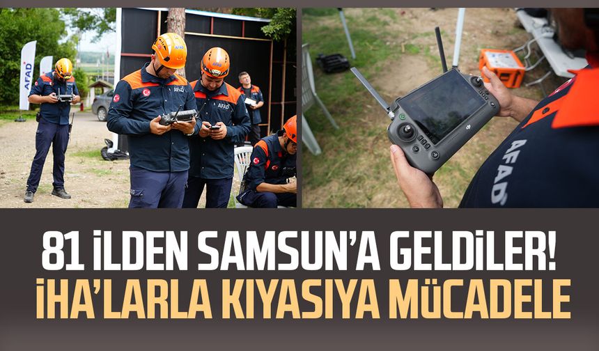 Samsun’da İHA destekli arama-kurtarma yarışması başladı