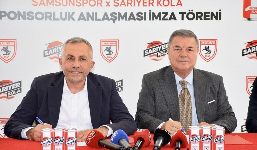 Samsunspor'un yeni sponsoru Sarıyer Kola oldu