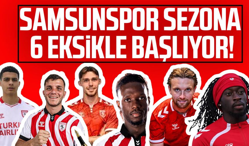 Samsunspor'da Göztepe maçı öncesi alarm! 6 eksik