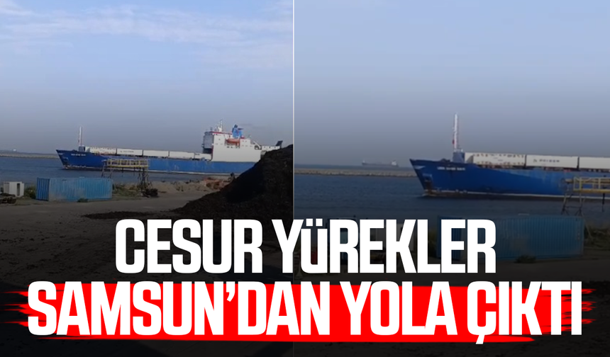 Cesur yürekler Samsun'dan yola çıktı