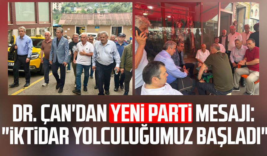 Dr. Murat Çan'dan Yeni Parti mesajı: "İktidar yolculuğumuz başladı"