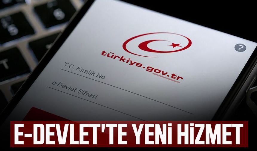 e-Devlet'e eklenen yeni hizmet dikkat çekti