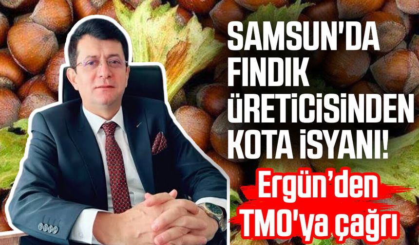 Samsun'da fındık üreticisinden kota isyanı! TMO'ya çağrı