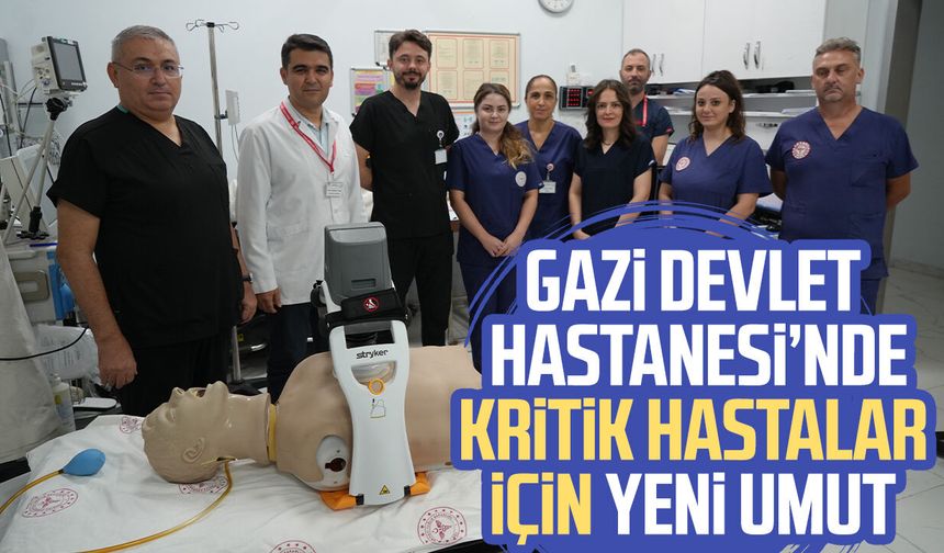 Samsun Gazi Devlet Hastanesi’nde kritik hastalar için yeni umut
