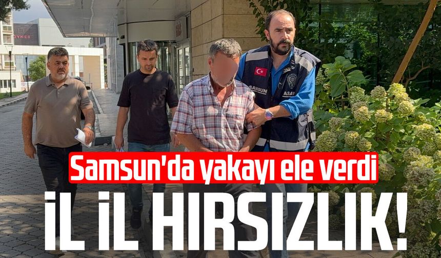 İl il kuyumculardan hırsızlık! Samsun'da tutuklandı