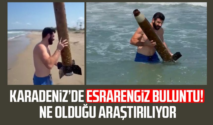 Sinop'ta denizden çıkan cisim şaşkına çevirdi!