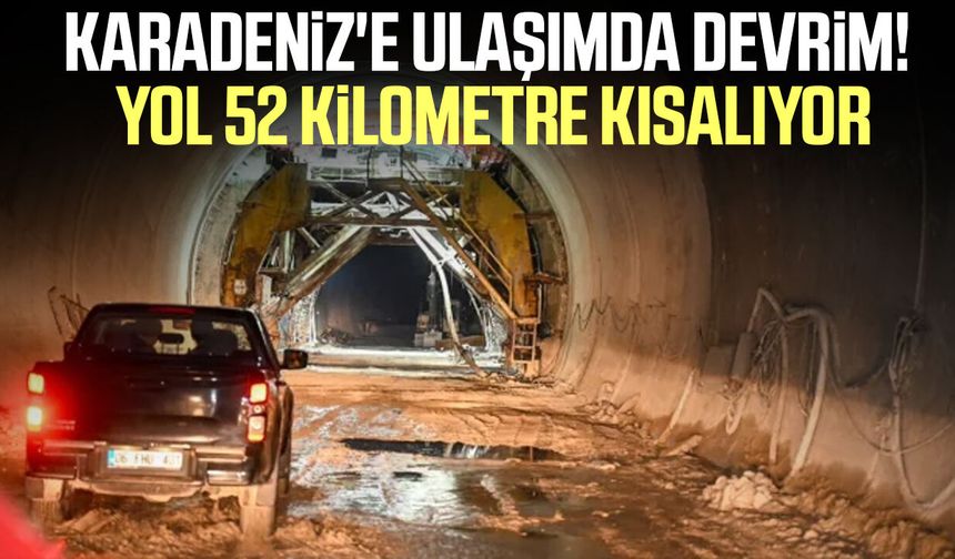 Karadeniz'e açılan kapı değişiyor! Dev tünelde yüzde 90 tamamlandı