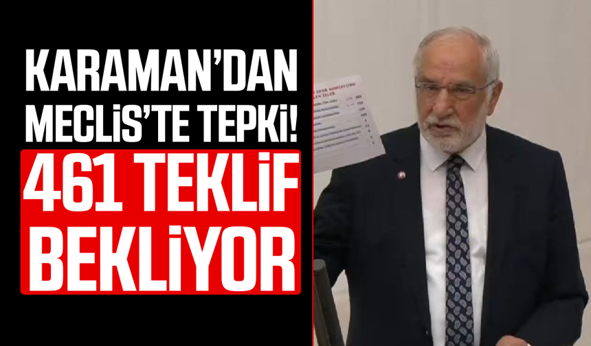 Saadet Partili Mehmet Karaman’dan Meclis’te tepki