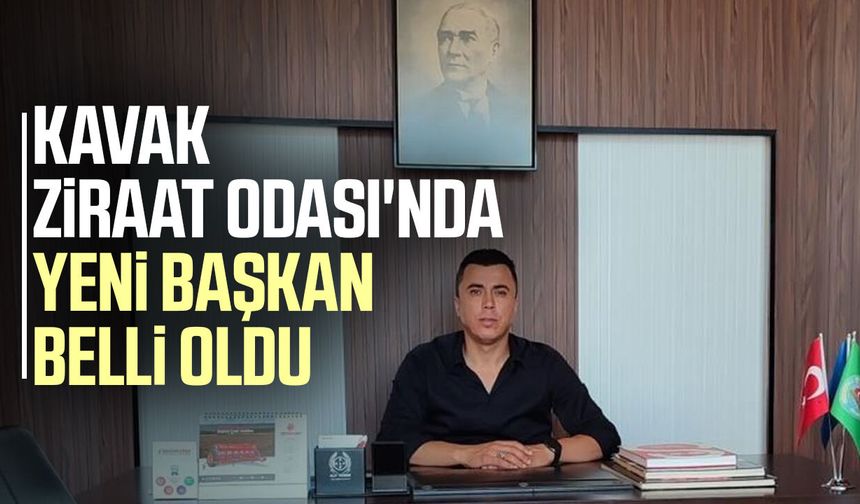 Kavak Ziraat Odası'nda yeni başkanı Mücahit Saygılı oldu