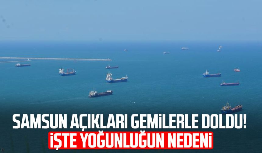 Karadeniz'deki gerilim Samsun'a yansıdı! Gemi sayısı 3'e katlandı