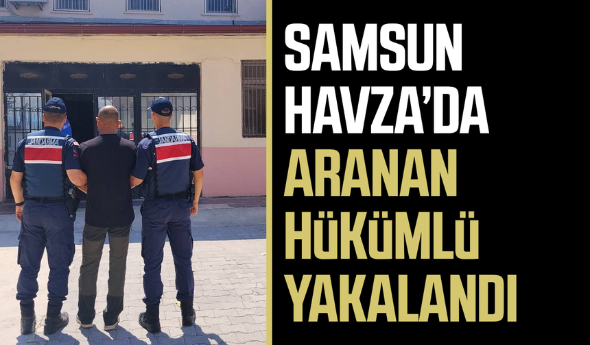 Samsun’da jandarma aranan kişiyi yol kontrolünde yakaladı!