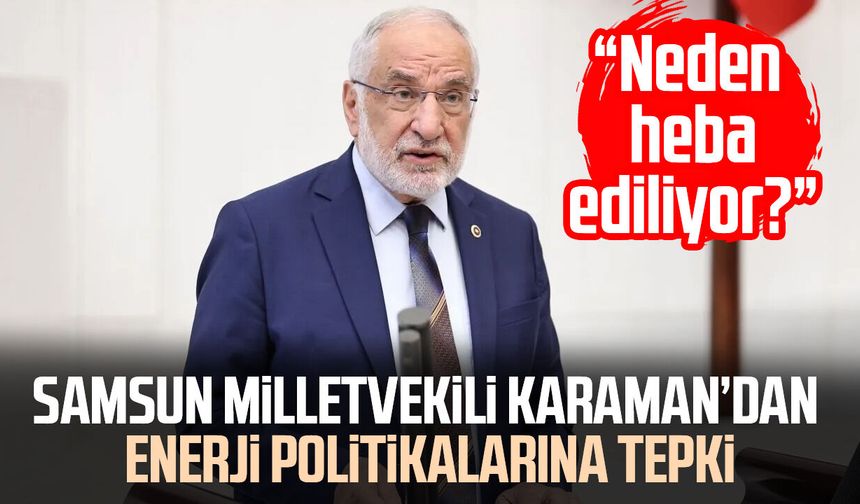 Samsun Milletvekili Mehmet Karaman enerji politikalarını Meclis’e taşıdı