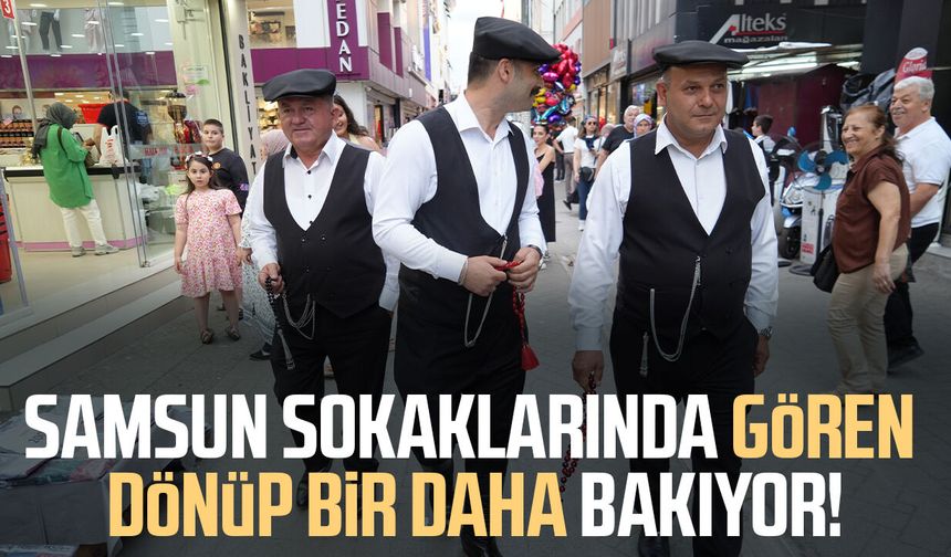 Samsun sokaklarında gören dönüp bir daha bakıyor!