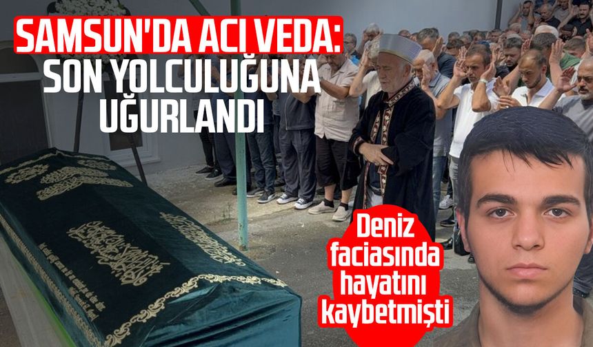 Samsun'da acı veda: Emir Ulaş Usta son yolculuğuna uğurlandı