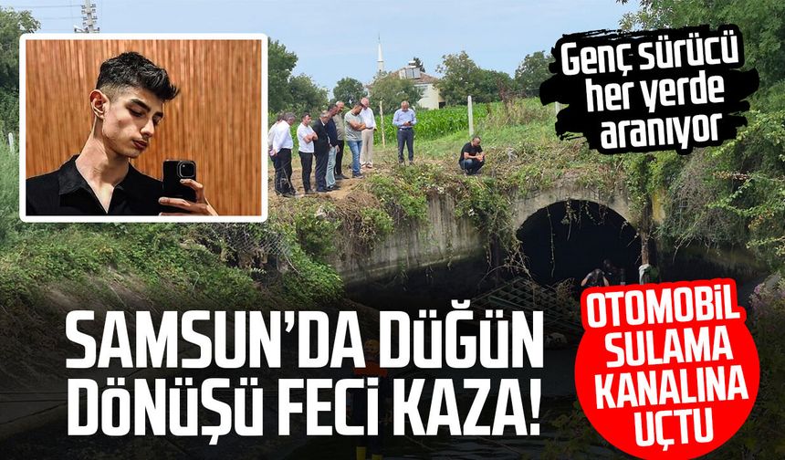Samsun’da düğün dönüşü feci kaza! Emre Can Koparan her yerde aranıyor