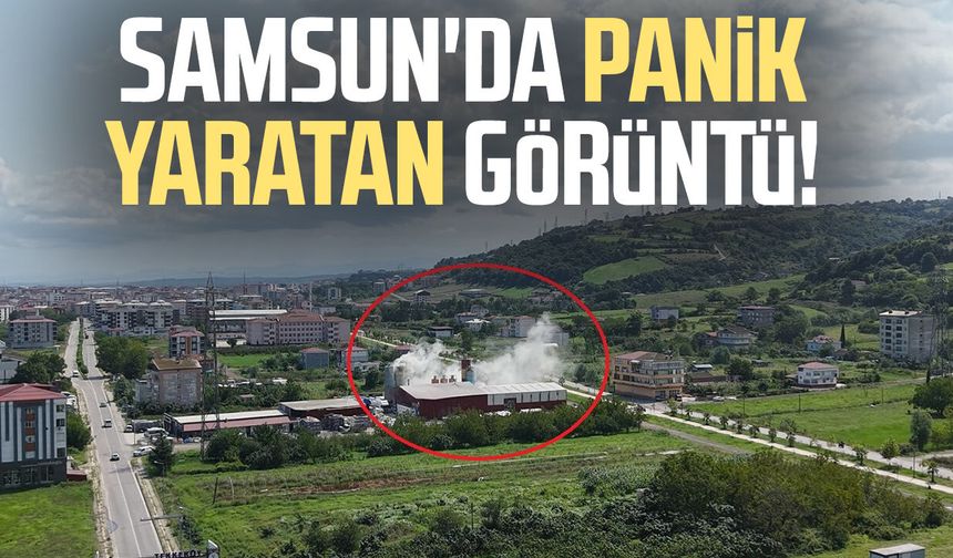 Samsun'da panik yaratan görüntü!