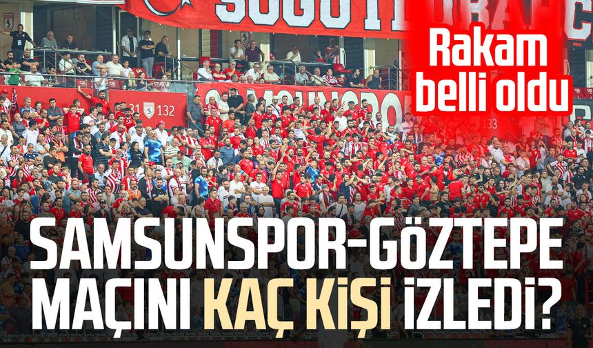Samsunspor taraftarı ilk haftaya damga vurdu! İşte tribün rakamı