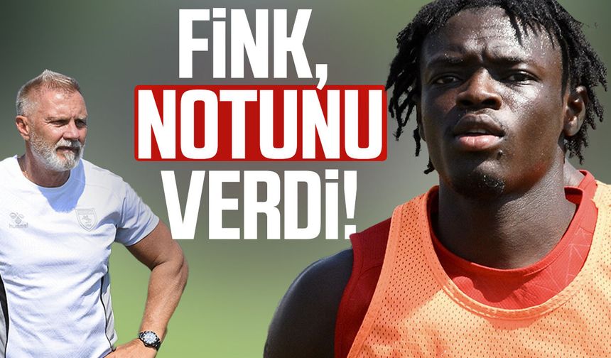 Samsunspor'da Fink, Sekongo'nun notunu verdi!