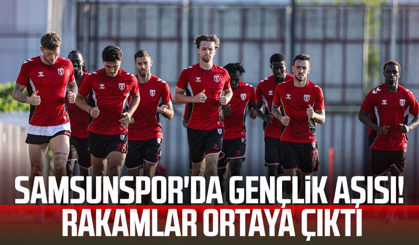 Samsunspor'da gençlik aşısı! Rakamlar ortaya çıktı