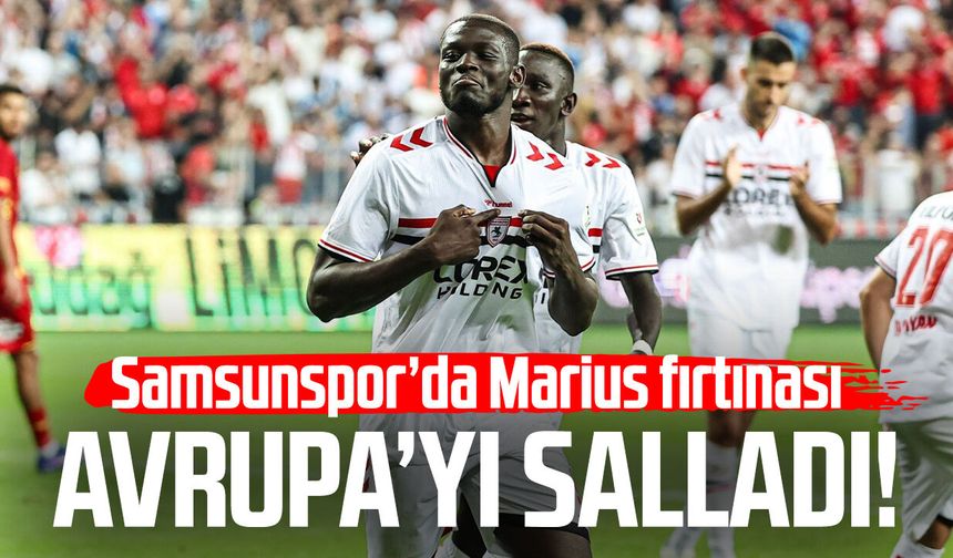 Samsunsporlu Marius Mouandilmadji Avrupa’yı salladı!