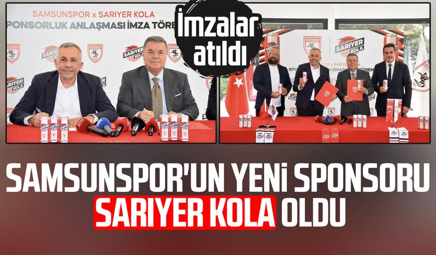 Samsunspor'un yeni sponsoru Sarıyer Kola oldu