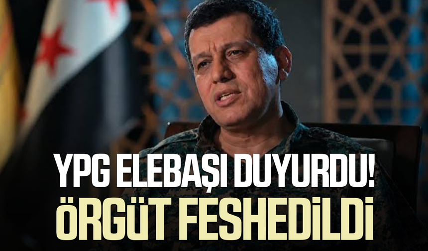 Son dakika YPG elebaşı Mazlum Abdi duyurdu! Örgüt feshedildi