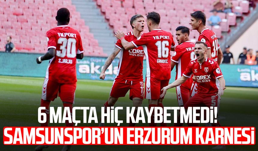 Samsunspor Erzurum’da kötü seriyi bitirmek istiyor!