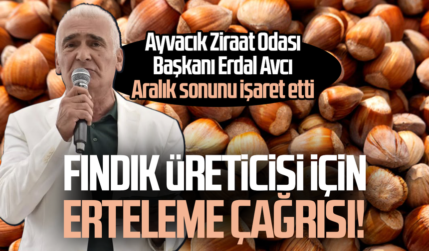 Fındık üreticisinin borçları için erteleme çağrısı! Aralık sonu işaret edildi