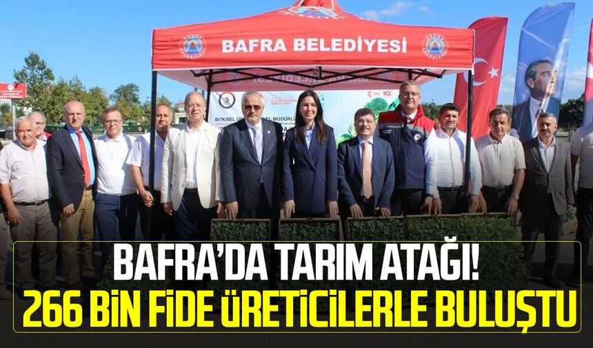 Bafra’da tarım atağı! 266 bin fide üreticilerle buluştu