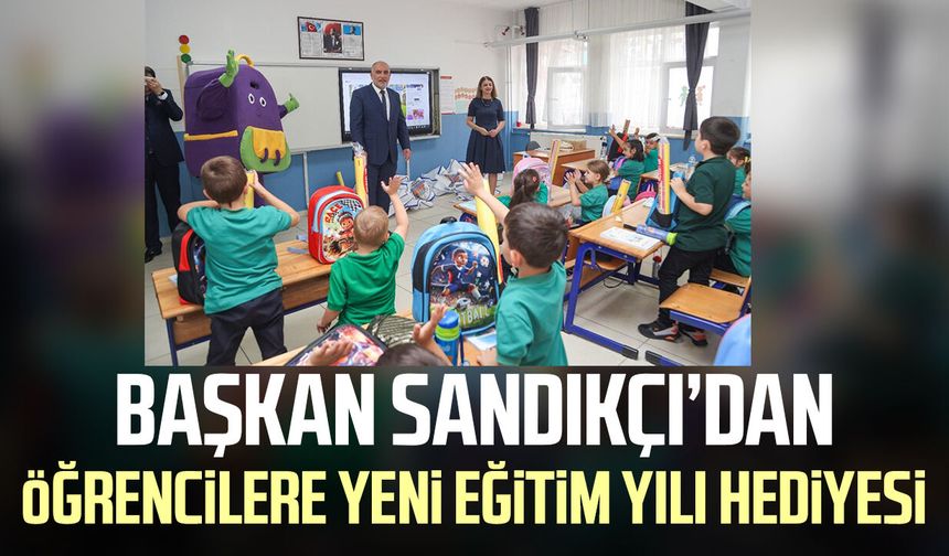 Başkan İbrahim Sandıkçı’dan öğrencilere yeni eğitim yılı hediyesi
