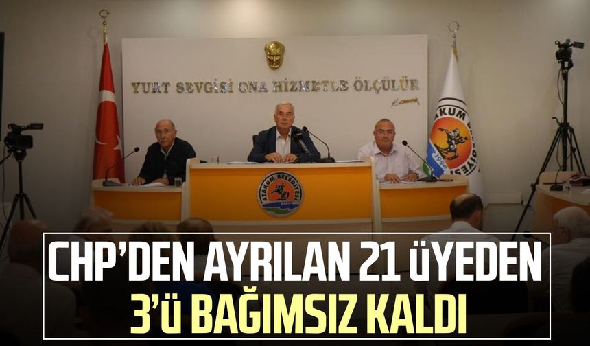 Atakum Meclisi’nde 3 isim bağımsız devam edecek