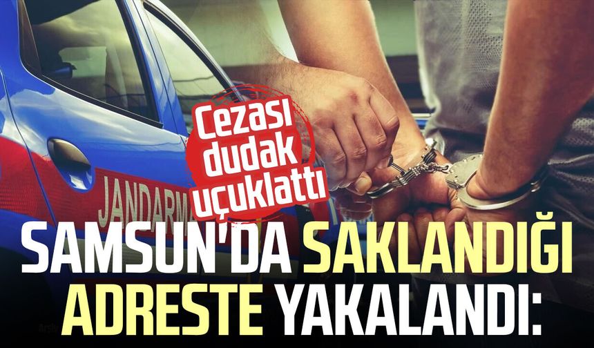 Samsun'da saklandığı adreste yakalandı: Cezası dudak uçuklattı