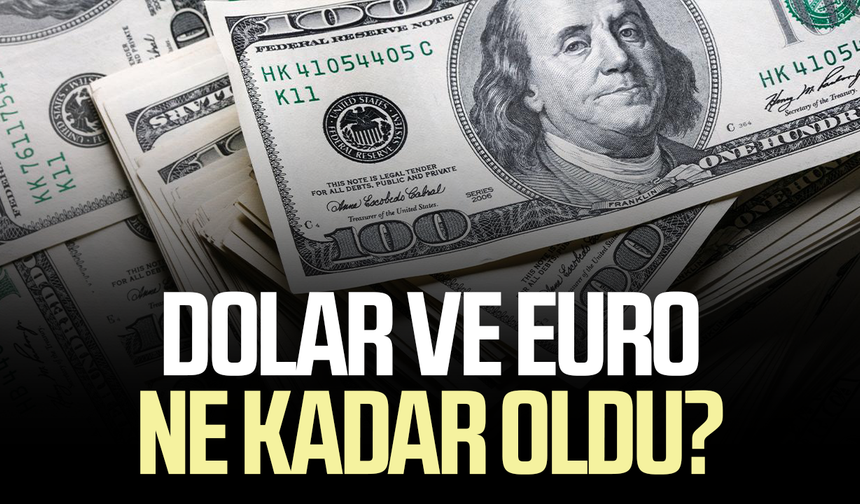 Dolar ve euro ne kadar oldu? İşte güncel döviz kurları
