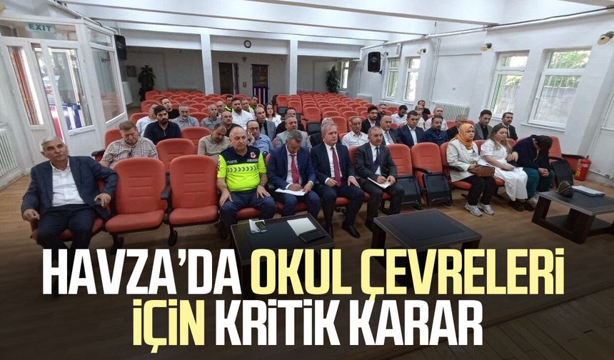 Havza’da okul çevrelerinde güvenlik tedbirleri artırılıyor!