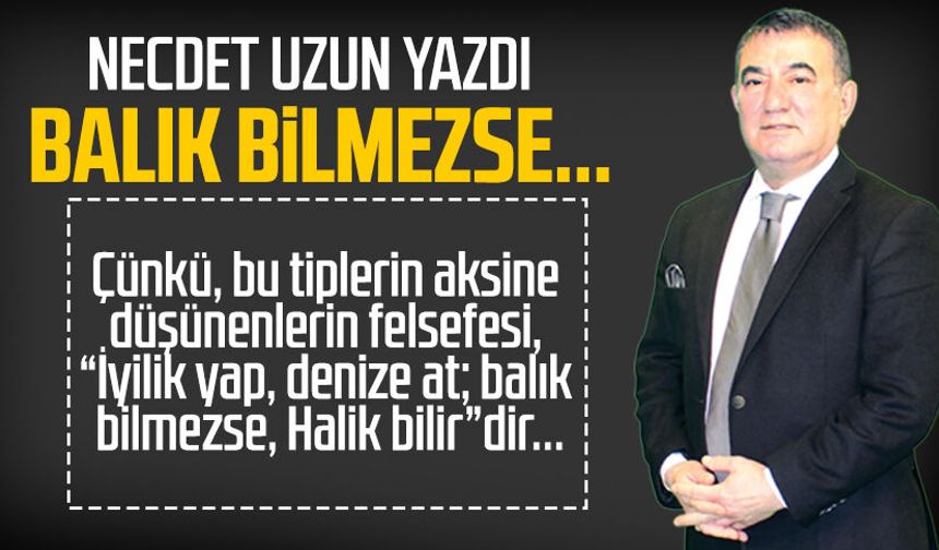Necdet Uzun yazdı: Balık bilmezse...