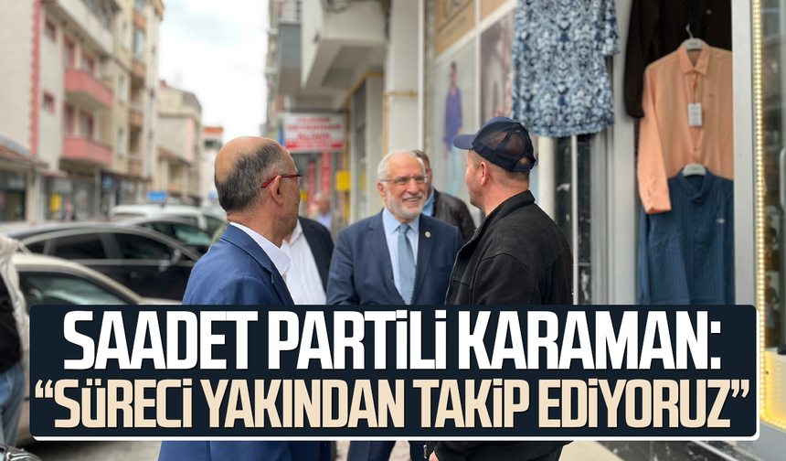 Saadet Partili Mehmet Karaman Havza’da sel mağduru esnafı dinledi
