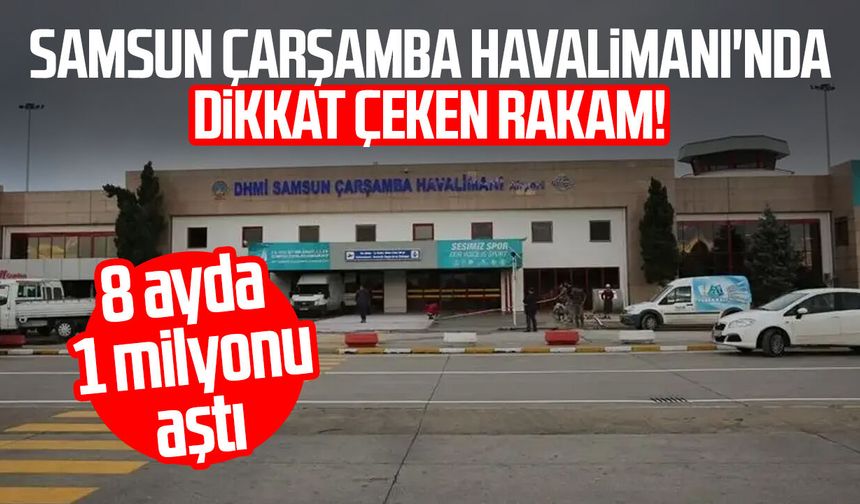 Samsun Çarşamba Havalimanı'nda dikkat çeken rakam!