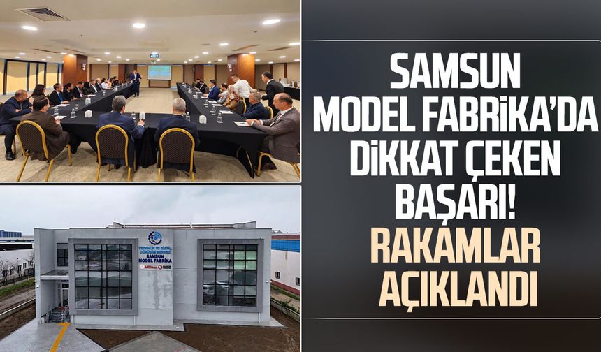 Samsun Model Fabrika’da dikkat çeken başarı! Rakamlar açıklandı