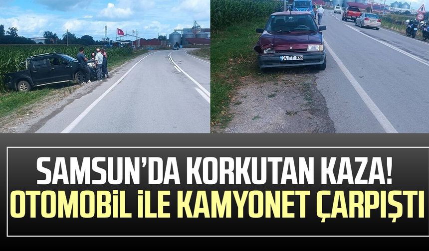 Samsun’da feci çarpışma! 60 yaşındaki yolcu yaralandı