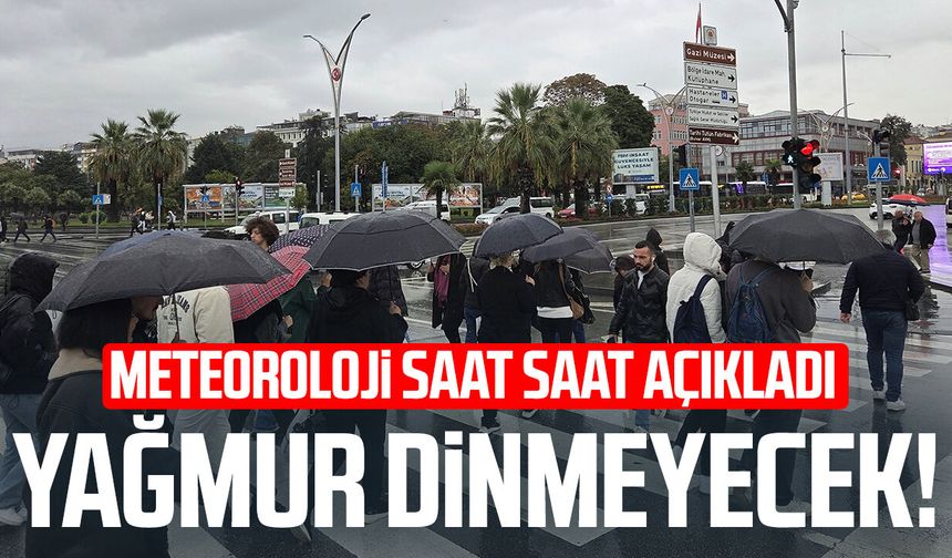 Samsun'da saat saat hava durumu! 5 gün yağmur var