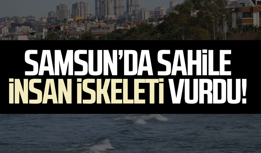 Samsun’da sahile insan iskeleti vurdu!